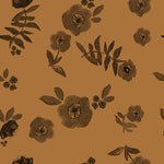 Scandi Poppy Floral Duvet Cover Set Mustard