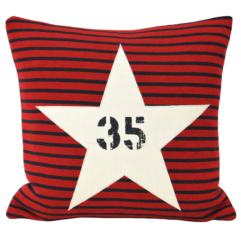 Star Sign Cushion Red