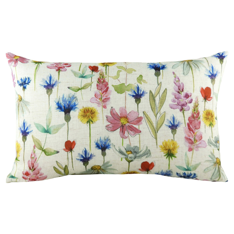 Wild Flowers Sophia Rectangular Cushion Multicolour